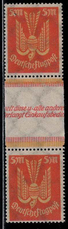 Germany Scott # C11, gutter pair, mint nh, se-tenant, Mi# 218ZS