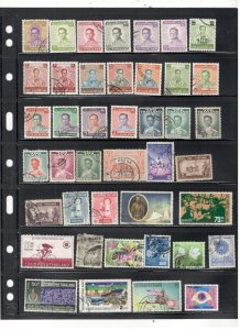 THAILAND COLLECTION ON STOCK SHEET MINT/USED