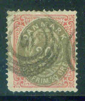 Denmark Scott 31 1875-9 stamp CV$26