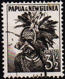 Papua New Guinea.1952 3 1/2d S.G.6a Fine Used