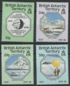 1987 British Antarctic Territory 144-147 30 years of Intern. Geophysical Year