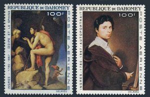 Dahomey C49-C50, MNH. Michel 307-308. Jean A.D. Ingres, 1967. Paintings.