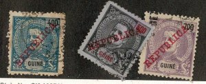 Portuguese Guinea #107-9 used kings