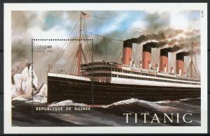 Titanic Stamps Guinea 1998 MNH Ships Boats Nautical 1v S/S