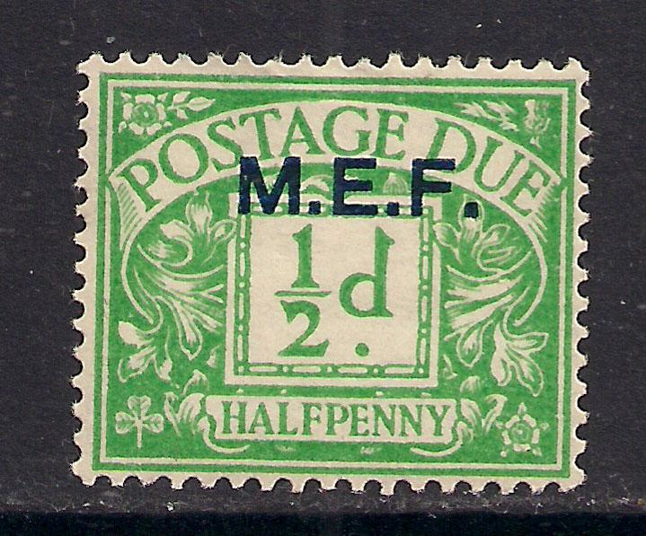 MIDDLE EAST FORCES 1942  1/2d Postage due MM MD 1.(F816