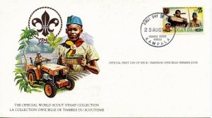 SCOUTING IN UGANDA 1982  FDC1753