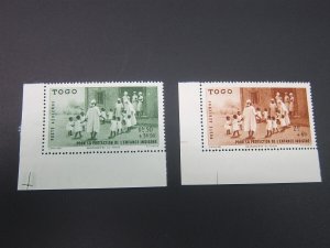 French Togo 1942 Sc CB1-2 set MNH( Hinged on selvedge)