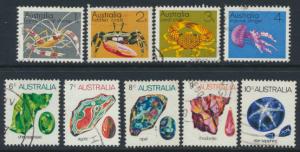 SG 545-552a  Fine Used  Marine Life & Gemstones  set of 9 