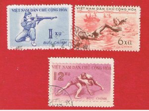 Viet Nam #102-104  VF used   Sports   Free S/H