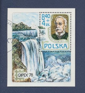 POLAND - Scott B135 - used S/S - Waterfall, CAPEX78 - 1978