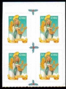 $1 World MNH Stamps (1109), Ireland Scott 1160 MNH, Christmas, Block of 4