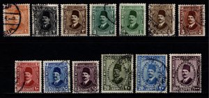 Egypt 1927 King Fuad Def., Part Set [Used]