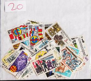 Czechoslovakia. Mixture. 100 Stamps. May be some dupliication. Used