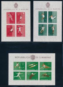 San Marino - Rome Olympic Games MNH Set & SS (1960)