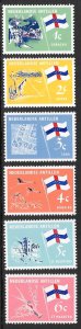 NETHERLANDS ANTILLES 1965 FLAG SET Sc 295-300 MNH