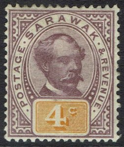 SARAWAK 1888 RAJA BROOKE 4C