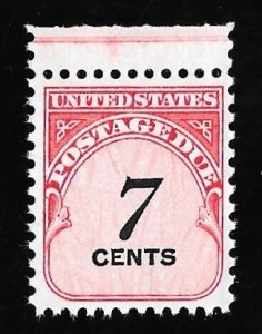 J95 7 Cents Carmine Rose & Black (1959) Stamp Mint OG NH F-VF
