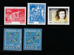 Estonia 261-265 Sets MNH Various