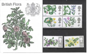 1967 British Flowers presentation pack Unmounted Mint Sealed