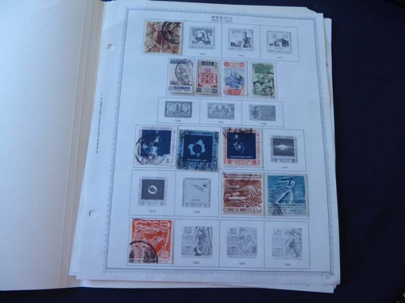 Mexico 1940-1956 Stamp Collection on Album Pages