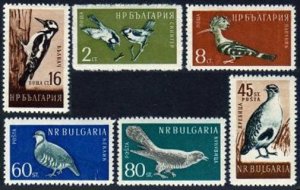 Bulgaria 1050-1055, MNH. Michel 1116-1121. Birds 1959: Tits, Hoopoe, Cuckoo.