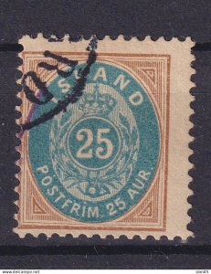 Iceland 1900 25a Sc 29 Used 15564