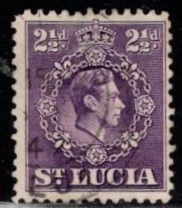 St. Lucia #116 King George VI - Used