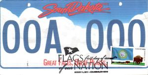 #4321 FOON: South Dakota State Flag Torno FDC