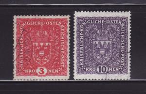 Austria 173, 175 U Coat of Arms
