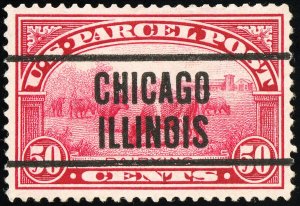 US Stamps # Q10 Parcel Post Superb Chicago, All Pre-Cancel