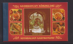 Azerbaijan  #798a-798b  MNH  2005  Europa complete booklet gastronomy