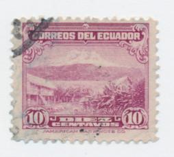 Ecuador 1934 Scott 329A used - 10c, Landscape 
