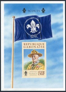 Gabon 825 imperf,MNH. Boy Scouts 1996.Lord Baden-Powell.