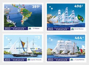 Curacao - Postfris/MNH - Complete set Sailing Ships 2022