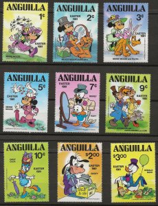 Anguilla 434-42 Disney Easter MNH VF 1981 SCV $5.50 (jr)