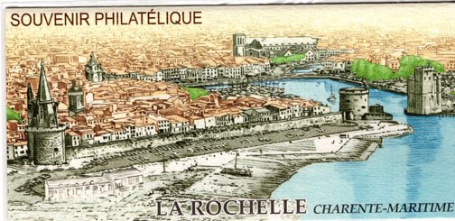 Scott #3406 La Rochelle S/S in folder MNH