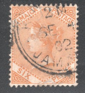 JAMAICA #23  Used   VF,  CV $5.00   ....   3080023