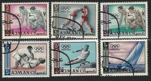 Ajman #27-36, Olympic Sports, Used**-