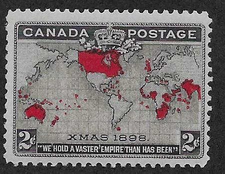 CANADA  UNITRADE# 85i GREY VASTER EMPIRE  F/MOG 1898