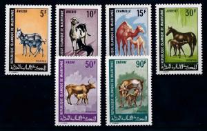 [65534] Mauritania 1968 Domestic Animals, Horse Donkey Sheep Goat Cow  MLH