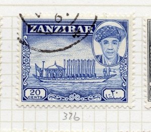 Zanzibar 1961 Early Issue Fine Used 20c. NW-207665