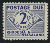 Rhodesia & Nyasaland SG D2 Sc# J2  MNH see details Postage Due