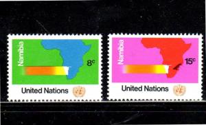 UNITED NATIONS #240-241  1973  NAMIBIA        MINT VF NH O.G   b