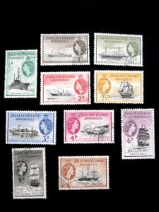 FALKLAND ISLANDS - SCOTT# 1L19-1L28- SS - USED - CAT VAL $15.95