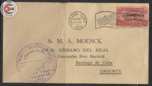 Cuba 1928 First Flight Cover Havana - Santiago | Edifil N1| CU8123