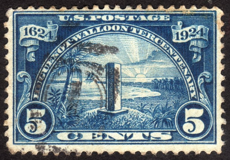 1924, US 5c, Huguenot-Walloon, Used, Sc 616