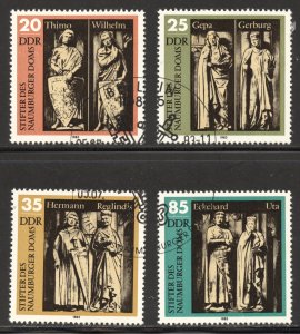 DDR Scott 2355-58 UHOG(CTO) - 1983 Naumberg Cathedral Statues - SCV $1.10