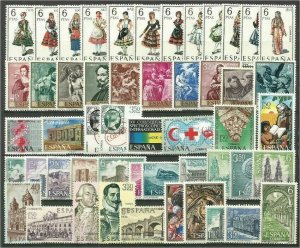 SPAIN 1969 Complete Yearset MNH Luxe