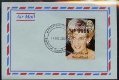 Somaliland 2000 Airmail env bearing Princess Diana stamp ...