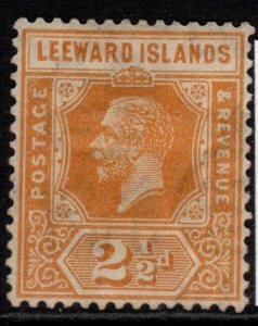 LEEWARD ISLANDS SG66 1923 2½d ORANGE-YELLOW MTD MINT